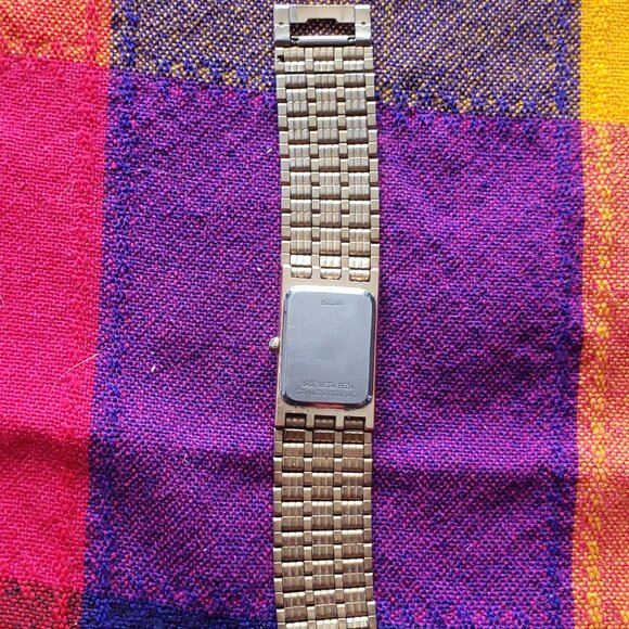 Bulova Diamond Accent Gold Dial Gold-Tone Stainless Steel Men's Wristwatch - Picture 10 of 15